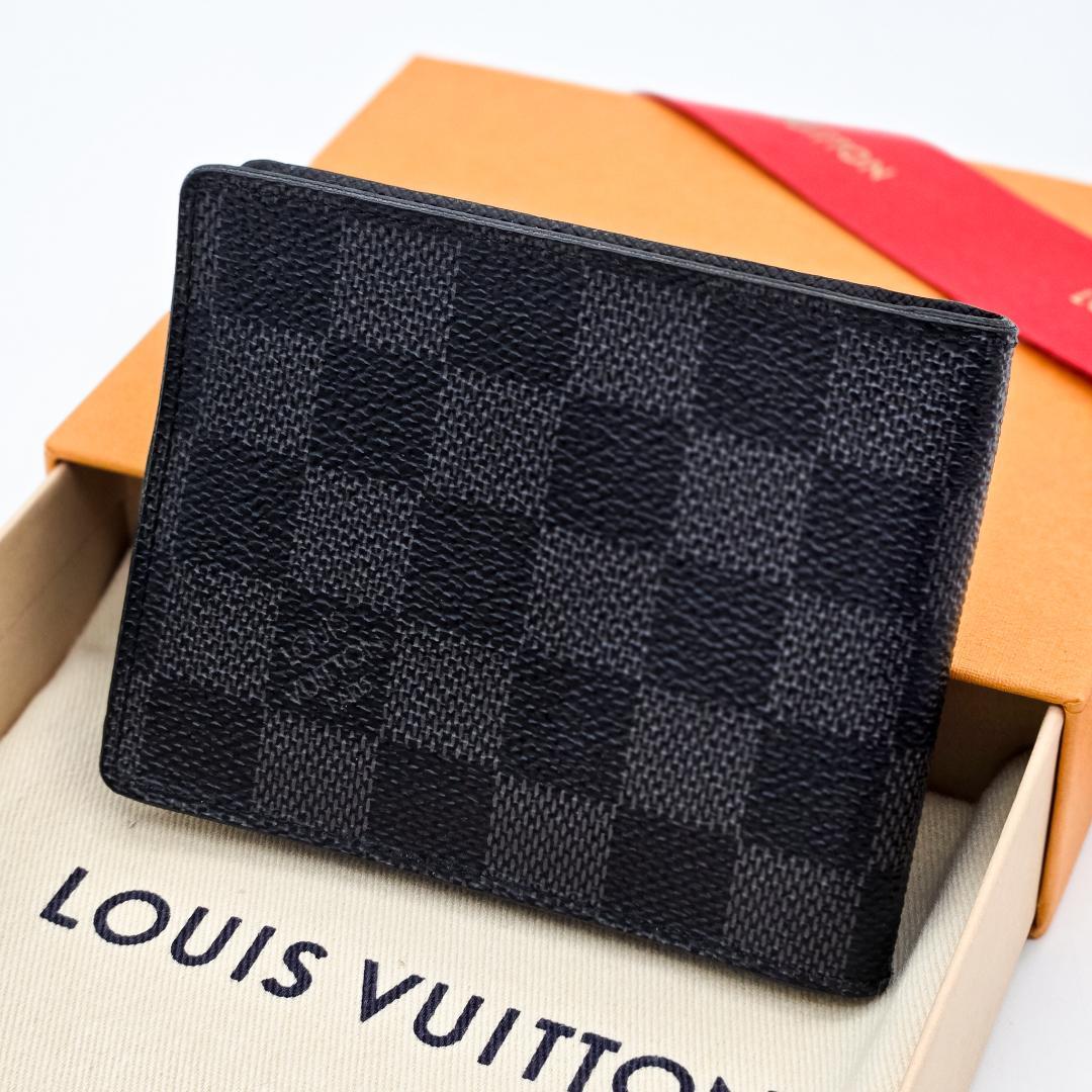 [箱/袋付] ルイヴィトン マネークリップ ダミエ グラフィット パンス