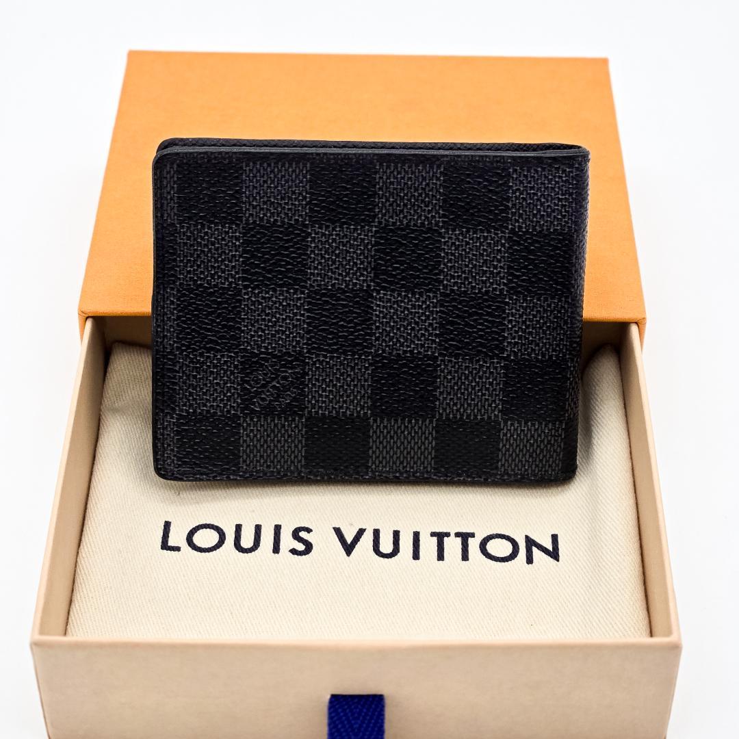 [箱/袋付] ルイヴィトン マネークリップ ダミエ グラフィット パンス
