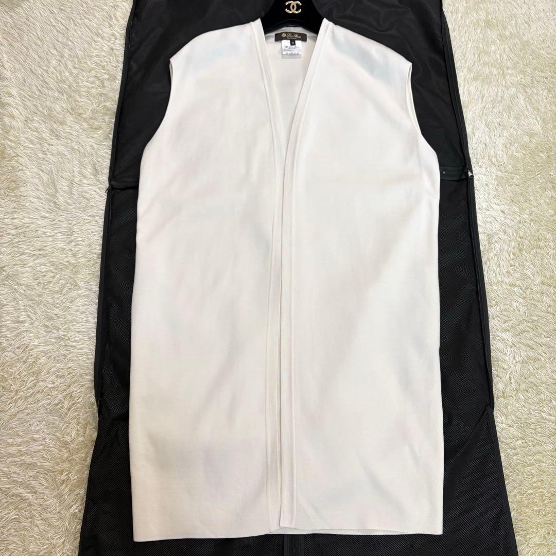 ロロピアーナ　Loro Piana シルク混　ロングジレ　ベスト　ニット