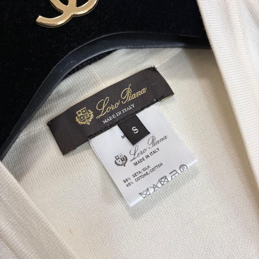 ロロピアーナ　Loro Piana シルク混　ロングジレ　ベスト　ニット