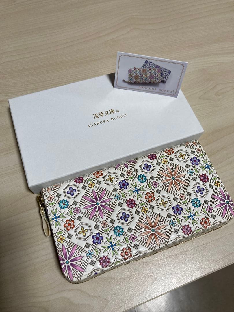 浅草文庫　ASAKUSA BUNKO 花柄長財布