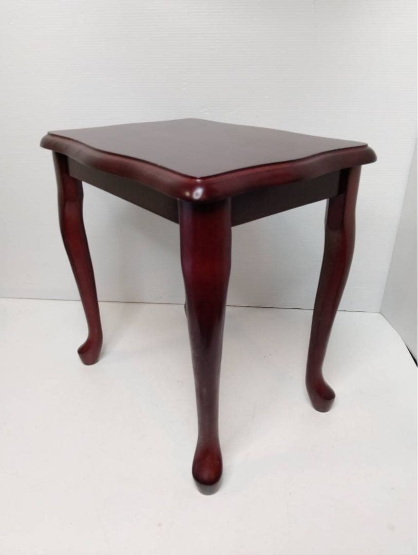 G1810 八幡産業　ネストテーブル 3段 3点セット 木製 アンティーク調