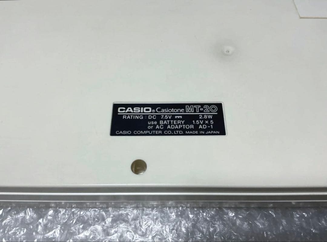 Casio MT-20 ホワイト☆ビンテージミニシンセサイザー☆希少レア☆