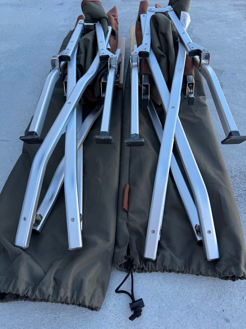 スノーピーク アウトドアチェア ブラウン 収納バッグ付き