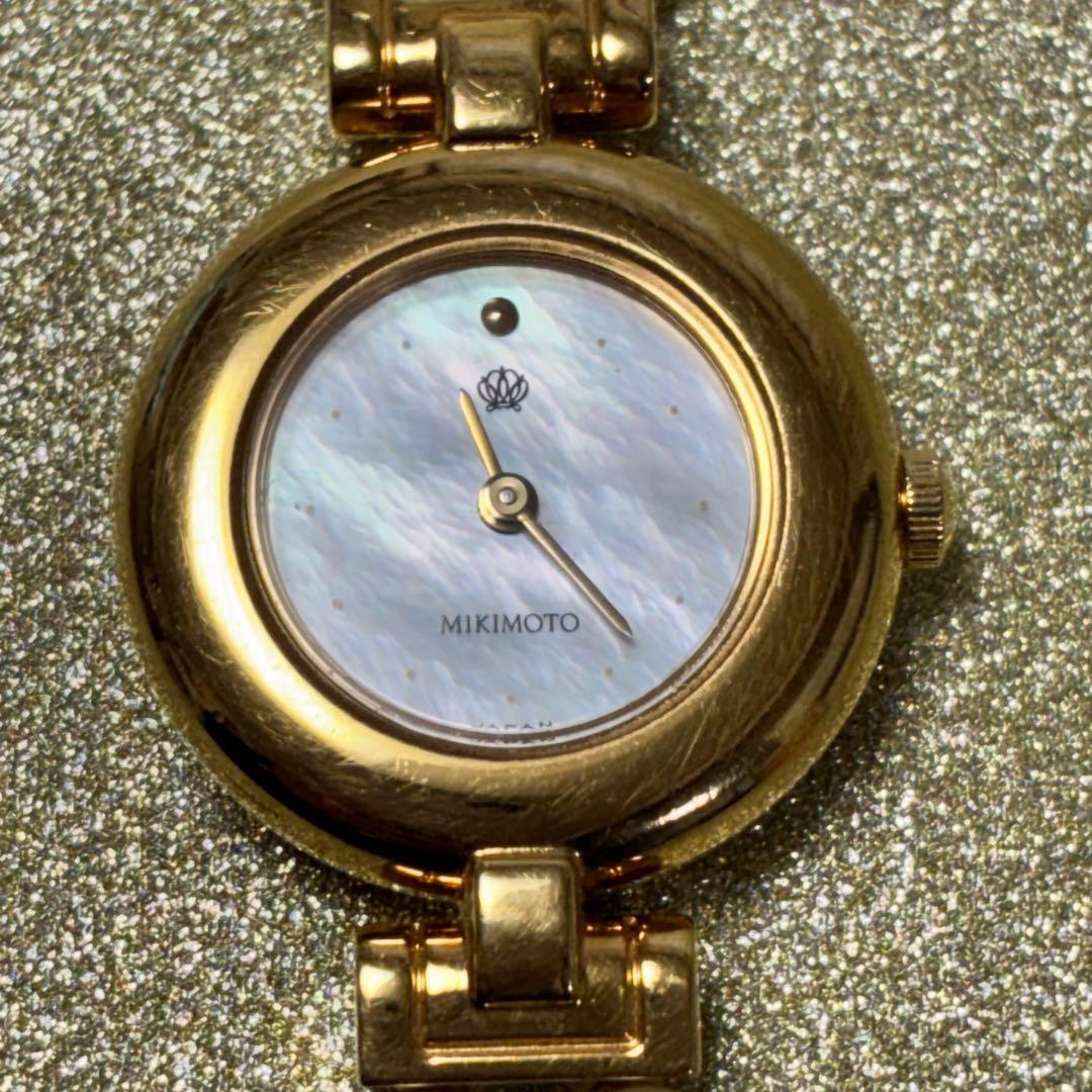 MIKIMOTO JAL パール 真珠 腕時計　電池交換済み