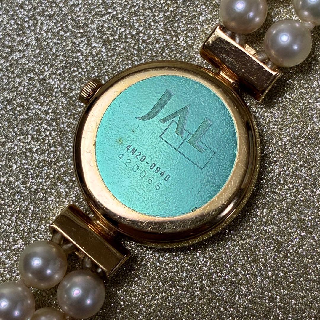 MIKIMOTO JAL パール 真珠 腕時計　電池交換済み