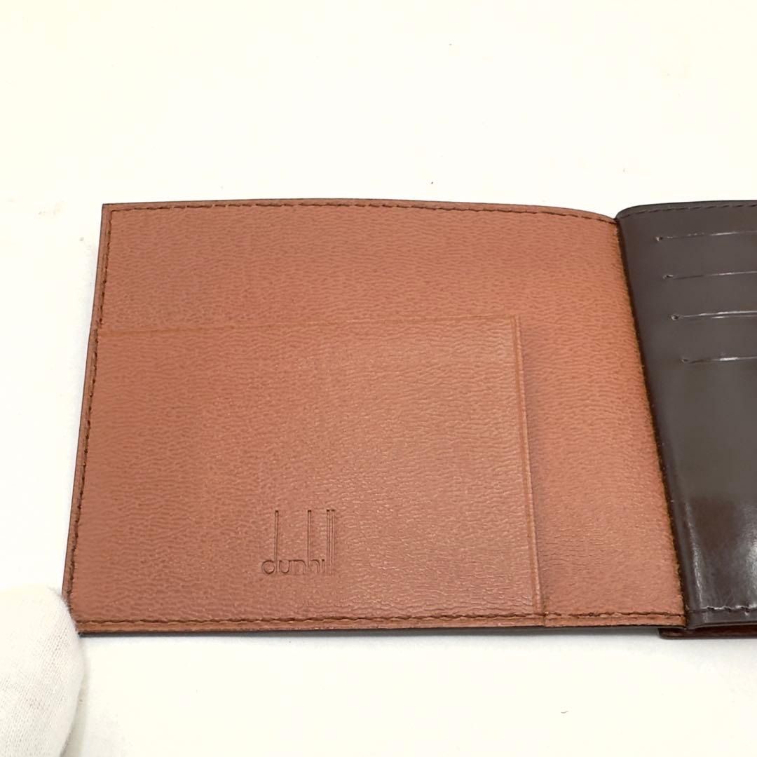 ★鑑定済★美品★dunhill★マネークリップ二つ折り財布ウォレットさいふサイフ