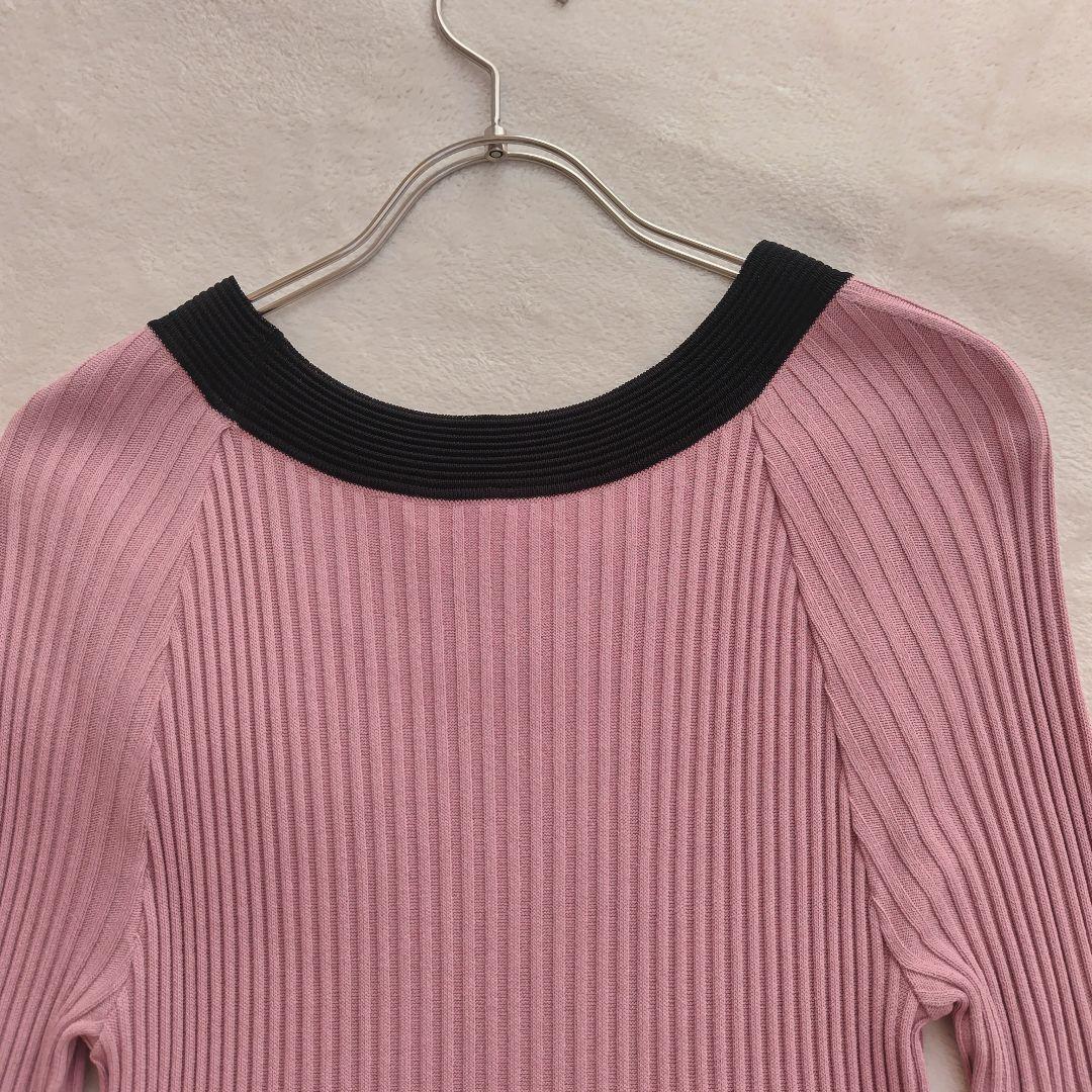 タグ付✨エポカ 23SS グラデーションリブ ニット ワンピース 40