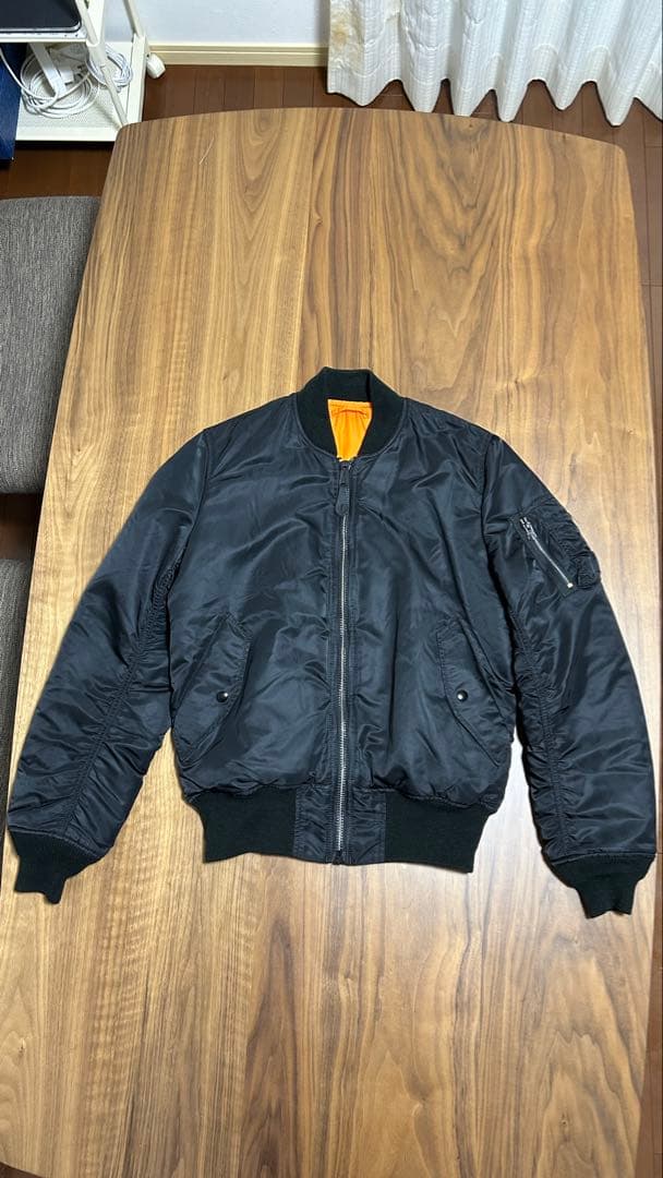 【現行モデル・美品】ALPHA MA-1 ジャパンスペック ブラック M