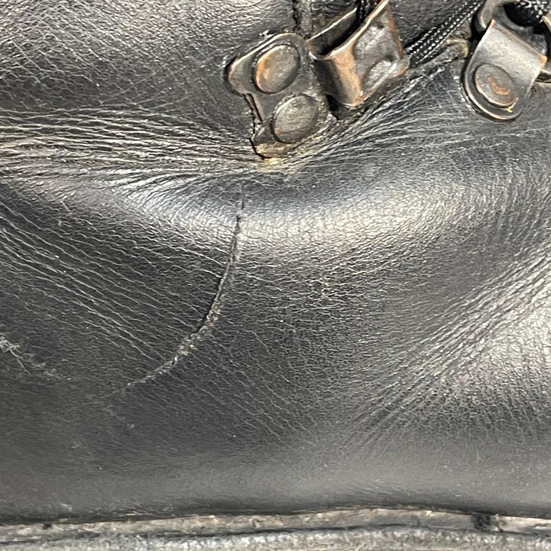 レア00's オーストリア軍 オールレザー コンバットブーツ ビンテージ