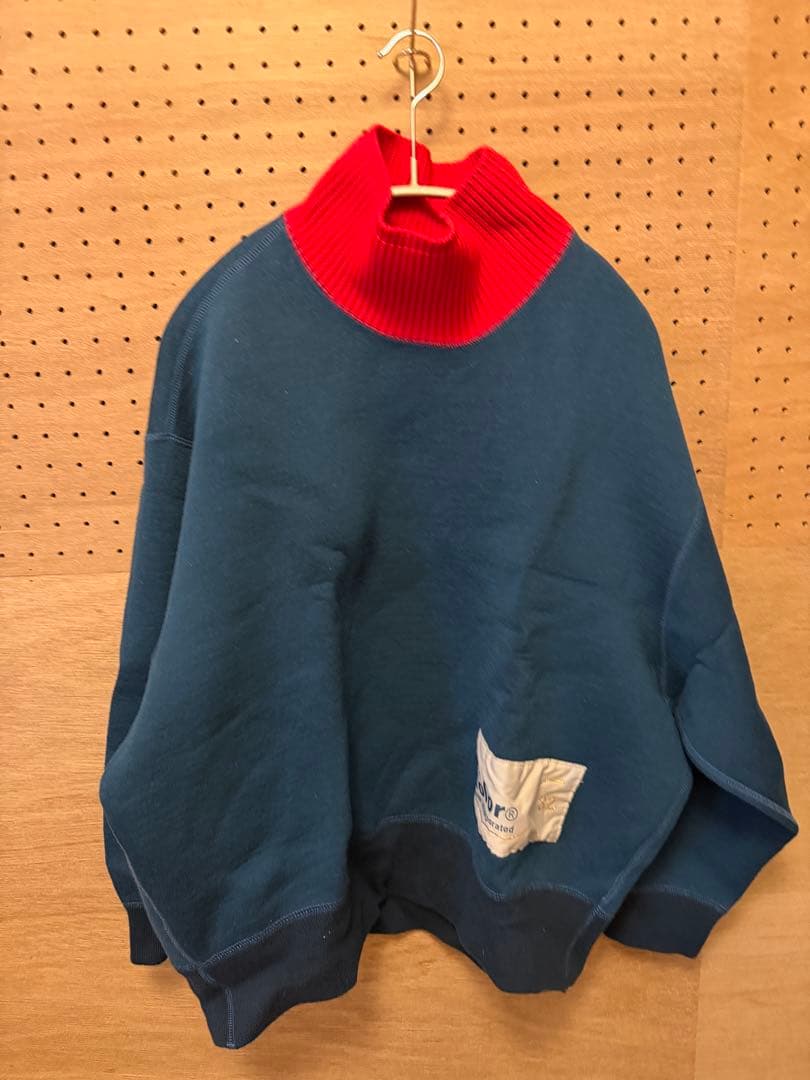 ※GRen TV※ kolor ハイネック スウェット 青・赤