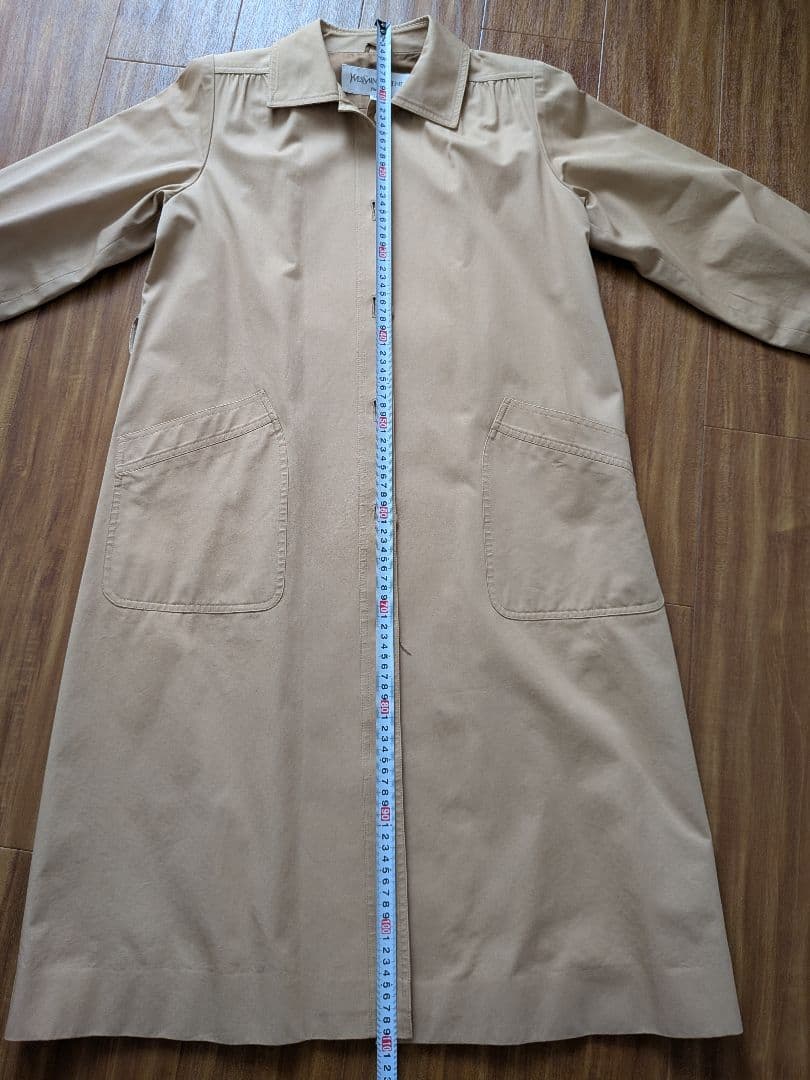 【美品】Yves Saint Laurent ベージュトレンチコート M