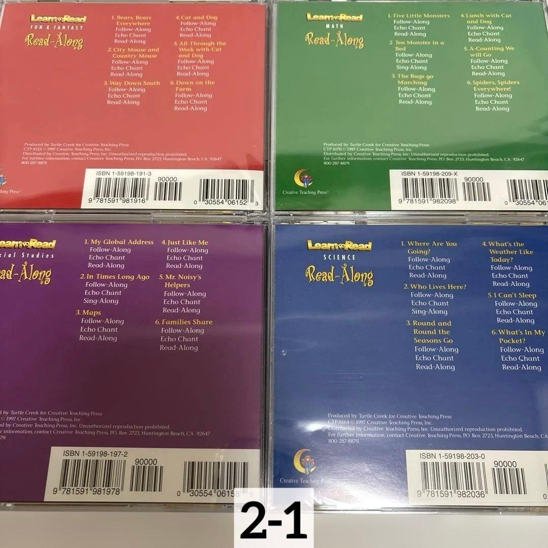 CTP Learn to Read 旧版 レベル2-1,2 絵本48冊、CD8枚