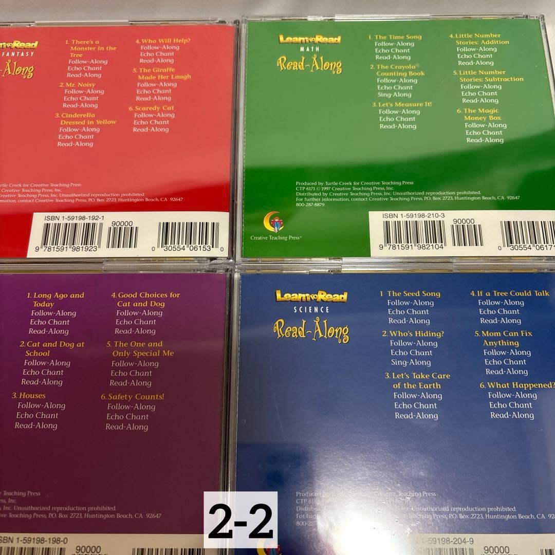 CTP Learn to Read 旧版 レベル2-1,2 絵本48冊、CD8枚