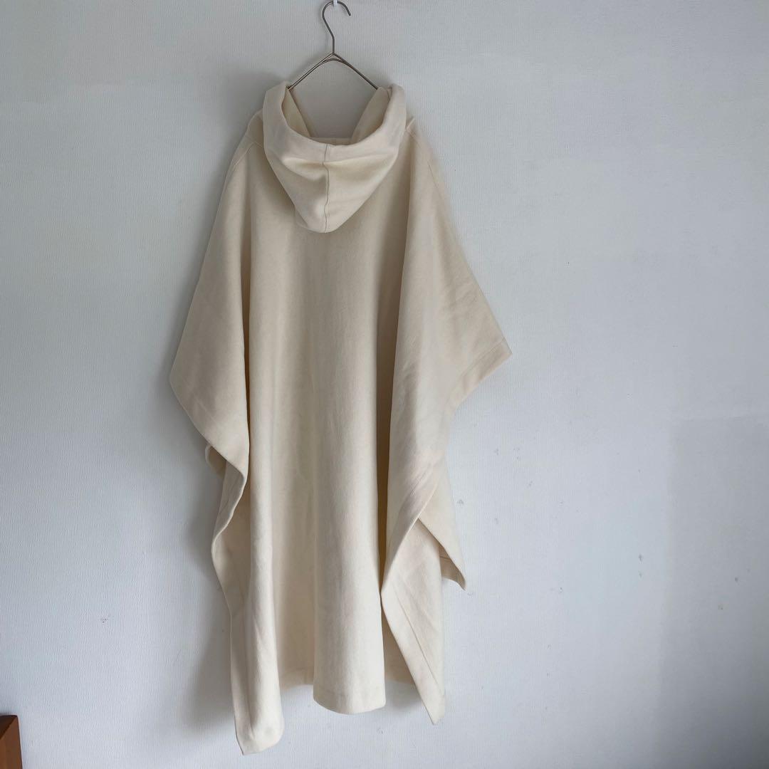 【プレインピープル】カシミヤ100% ポンチョ　ドルマンスリーブ　チュニック　白