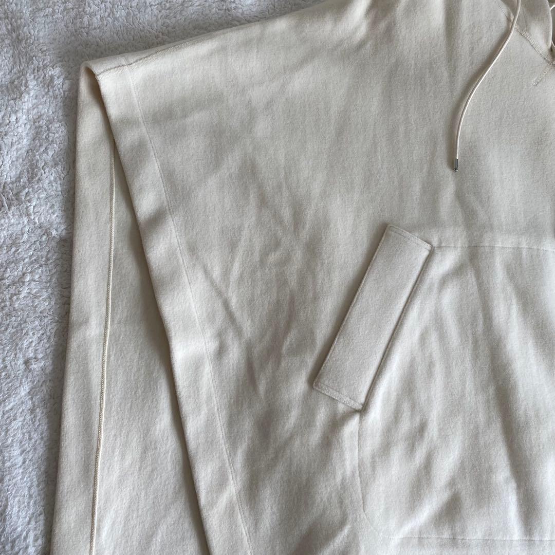 【プレインピープル】カシミヤ100% ポンチョ　ドルマンスリーブ　チュニック　白