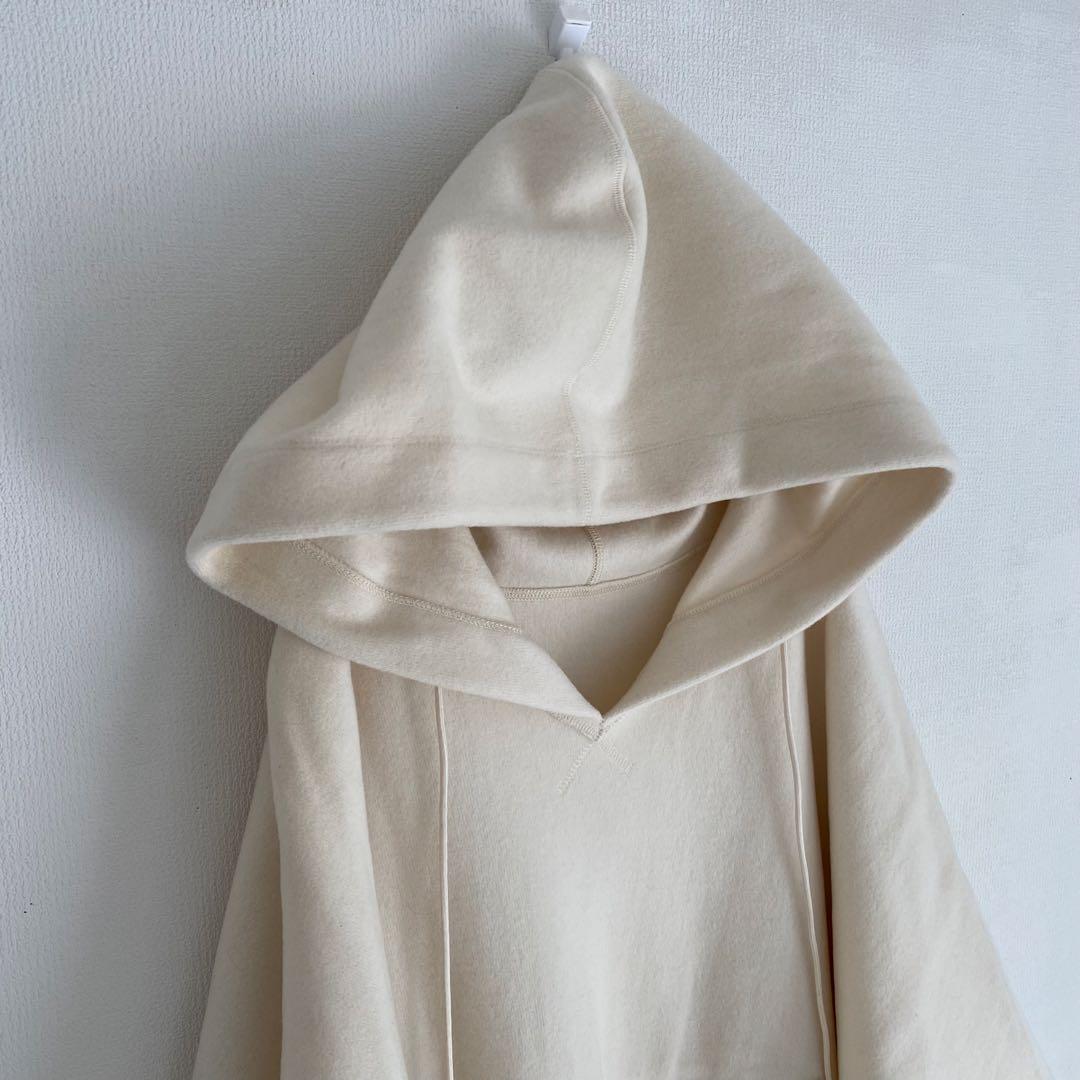 【プレインピープル】カシミヤ100% ポンチョ　ドルマンスリーブ　チュニック　白