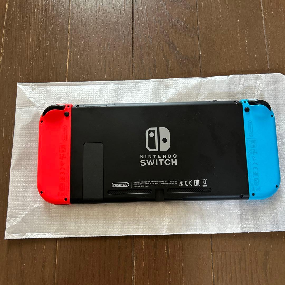 バッテリー強化版 Nintendo Switch 本体 赤/青　付属品セット