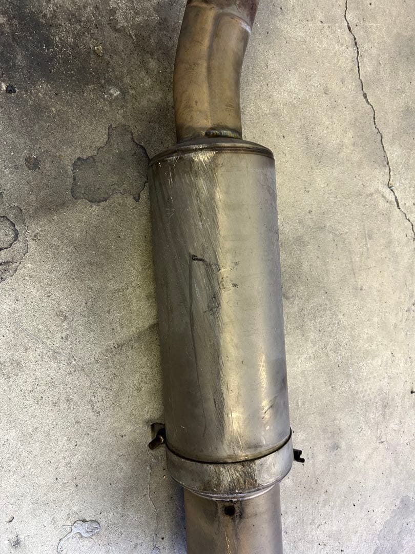 JZX100フルチタンマフラー亀裂あり、ジャンク