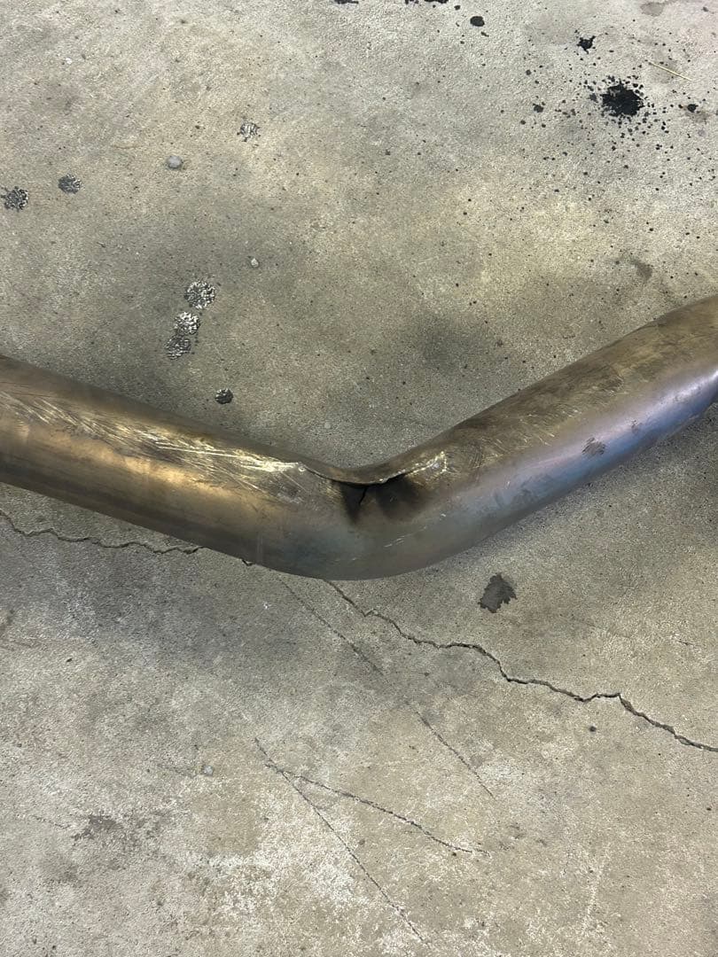 JZX100フルチタンマフラー亀裂あり、ジャンク