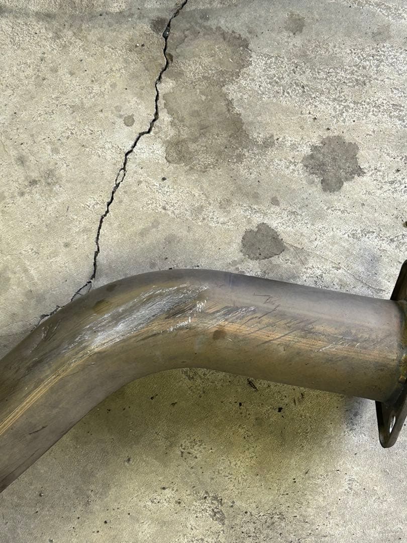 JZX100フルチタンマフラー亀裂あり、ジャンク