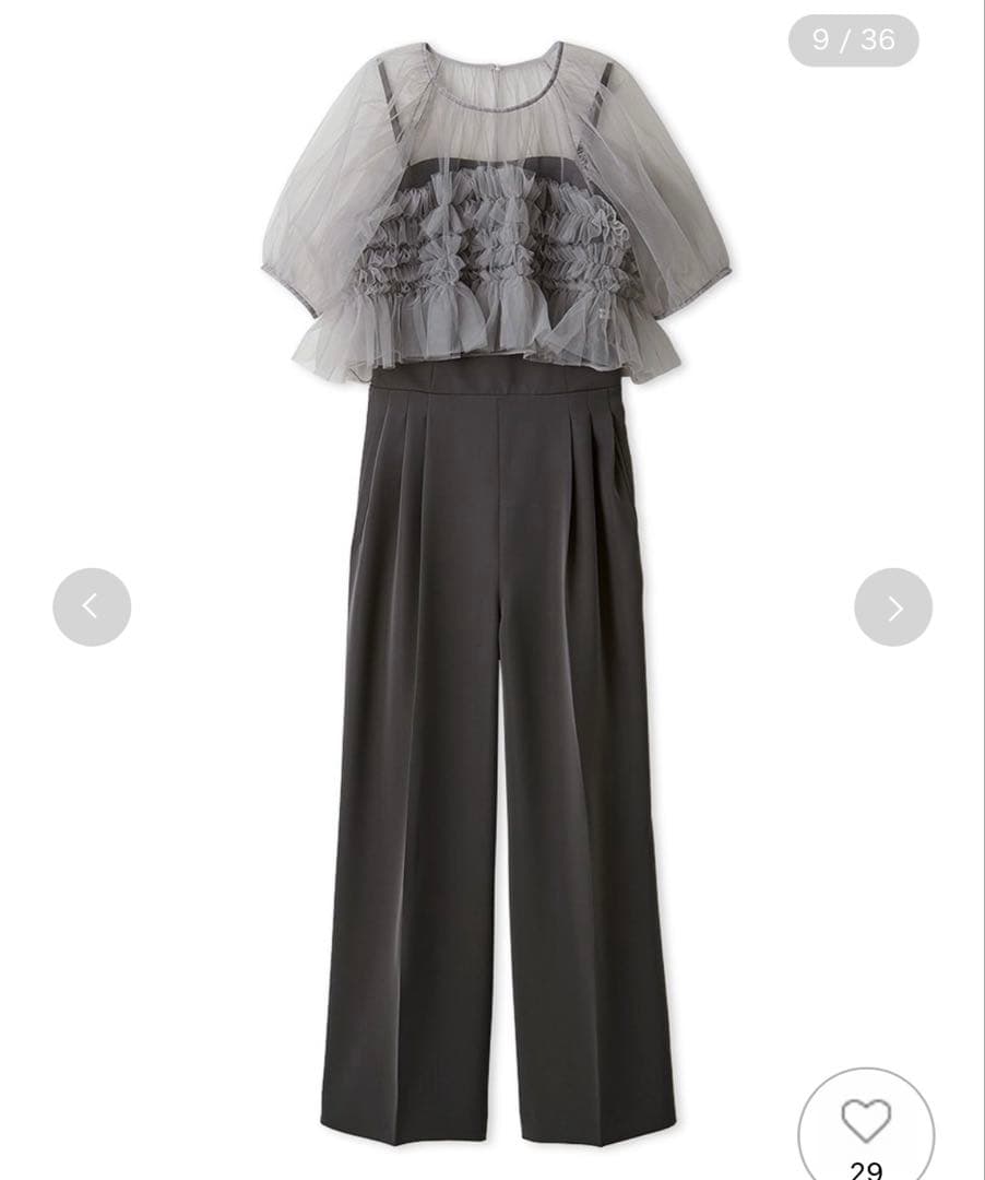 FRAY I.D チュールブラウスセットコンビネゾン CGRY