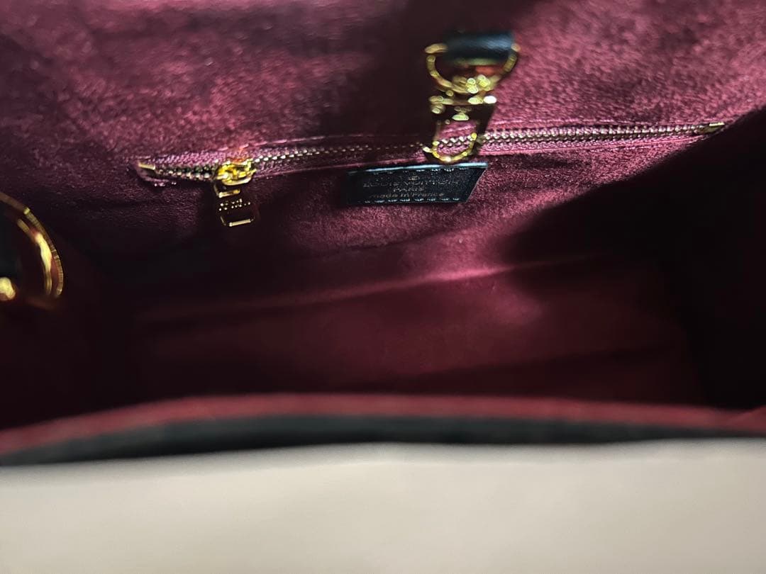 Ｌ.V 「オンザゴー PM」（バイカラー モノグラム・アンプラント レザー」