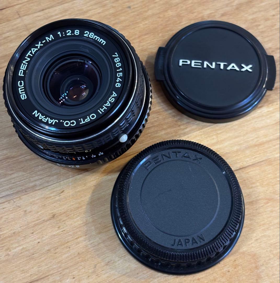 PENTAX-M 1:2.8 28mm 単焦点レンズ マニュアルレンズ 綺麗！