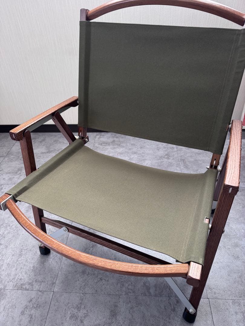メーカー不明　キャンプ用木製チェア