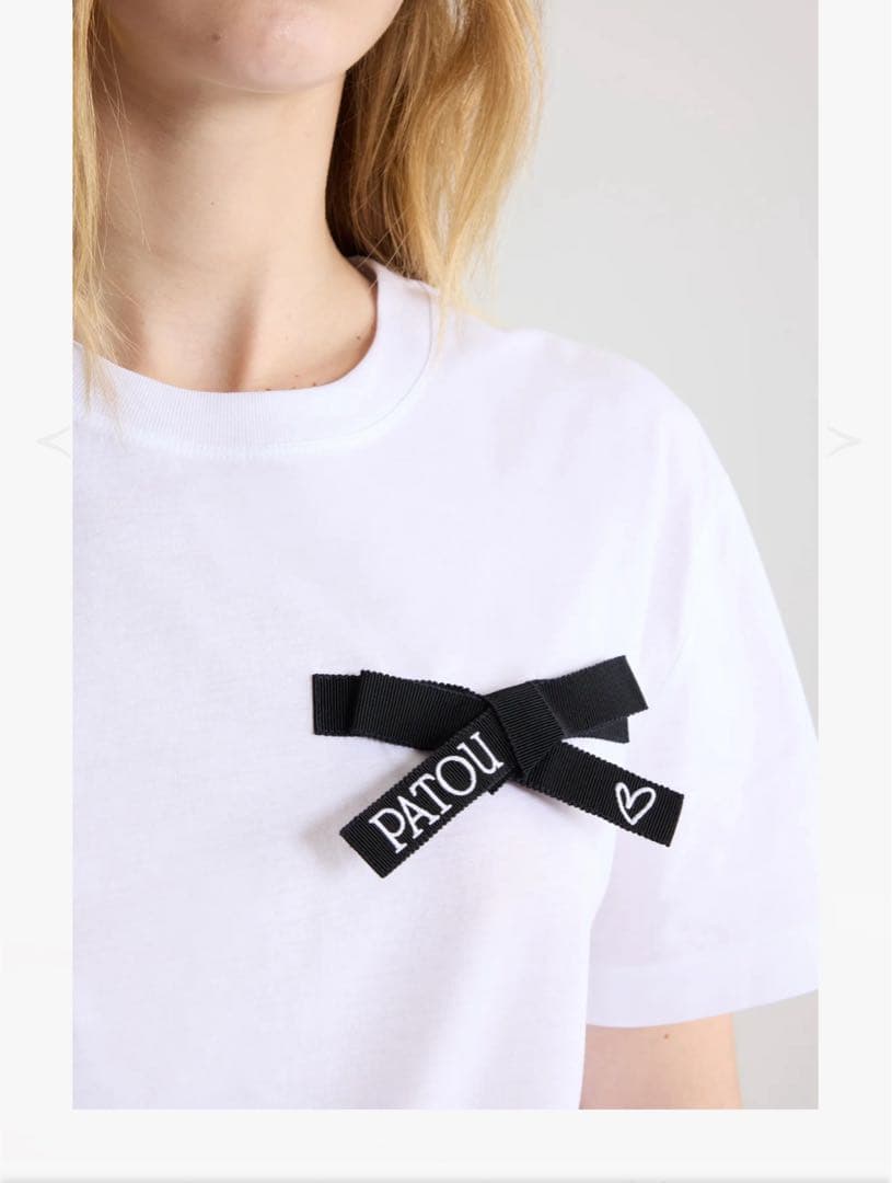 PATOU オーガニックコットン ボウTシャツ　S