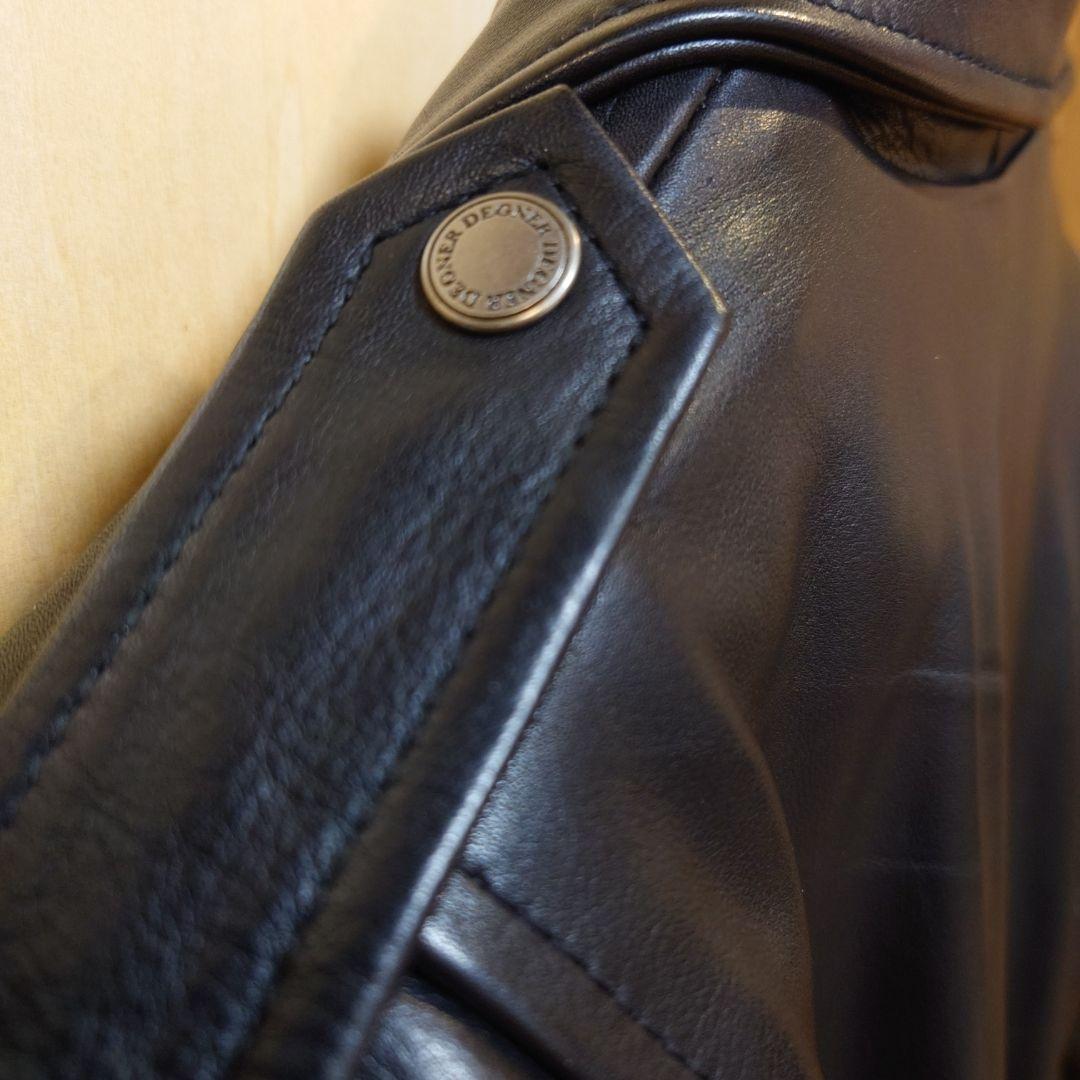 ★★極上美品★★デグナー カウレザーダブルライダース 19WJ-15ブラックXL