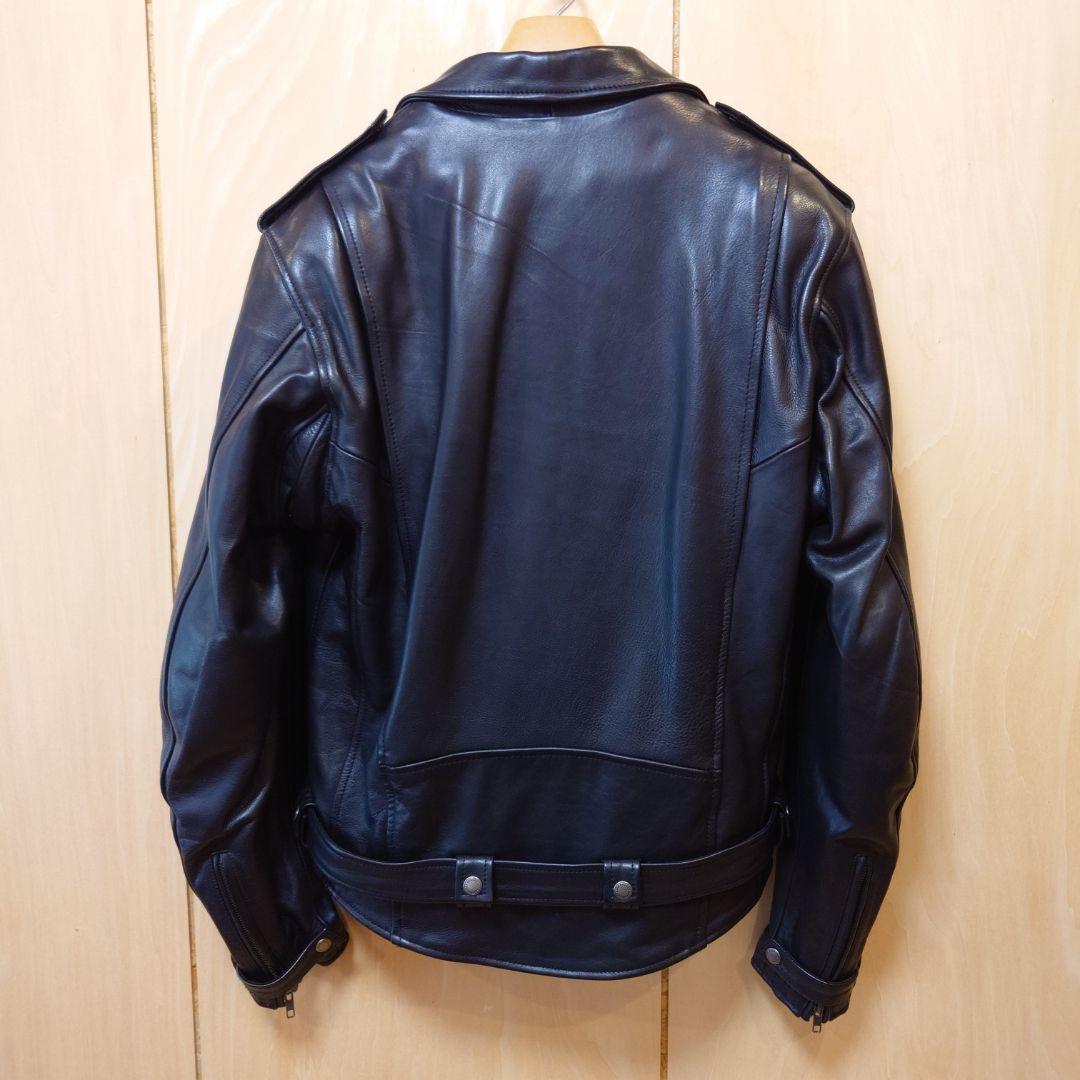 ★★極上美品★★デグナー カウレザーダブルライダース 19WJ-15ブラックXL