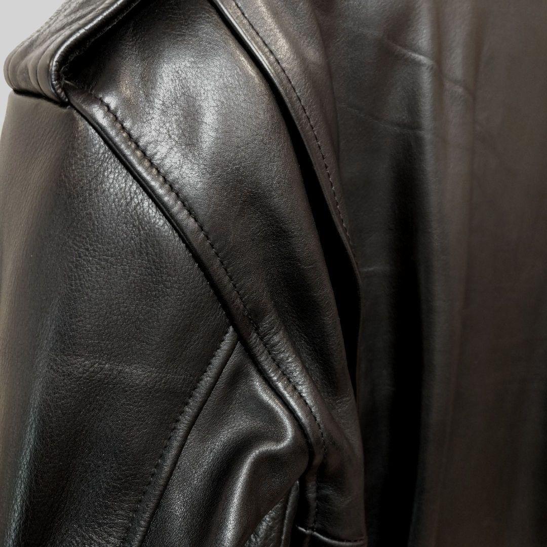 ★★極上美品★★デグナー カウレザーダブルライダース 19WJ-15ブラックXL