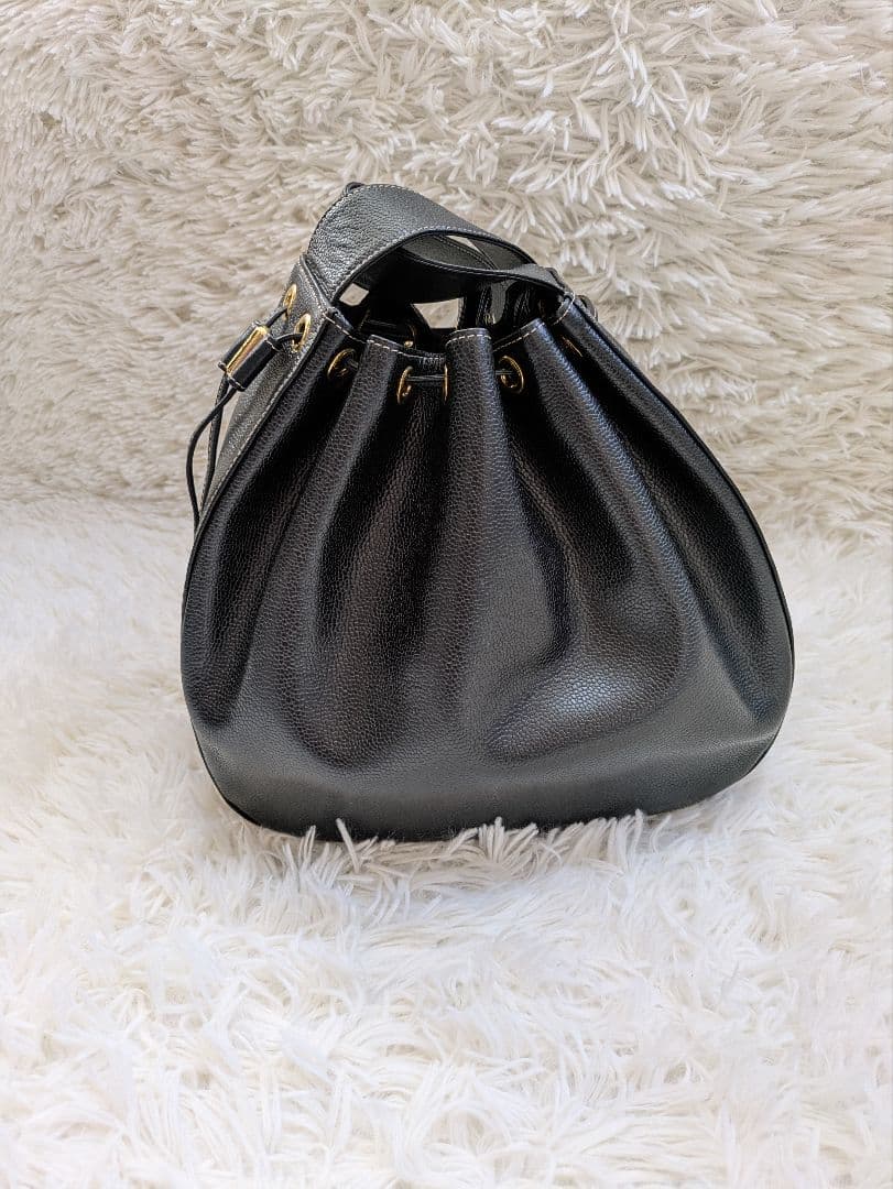 銀座和光　WAKO ショルダーバッグ　ワンショルダー　レザー　巾着