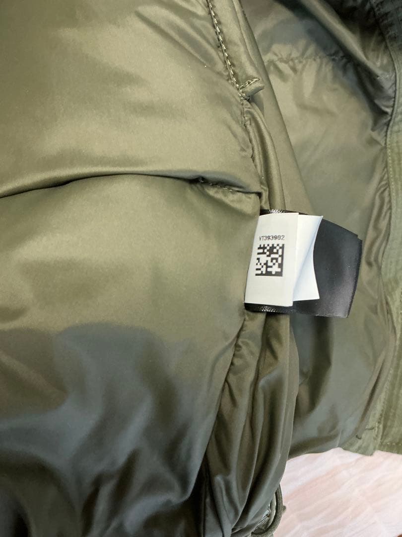 最終値下） THE NORTH FACE フード付ダウンベスト オリーブグリーン