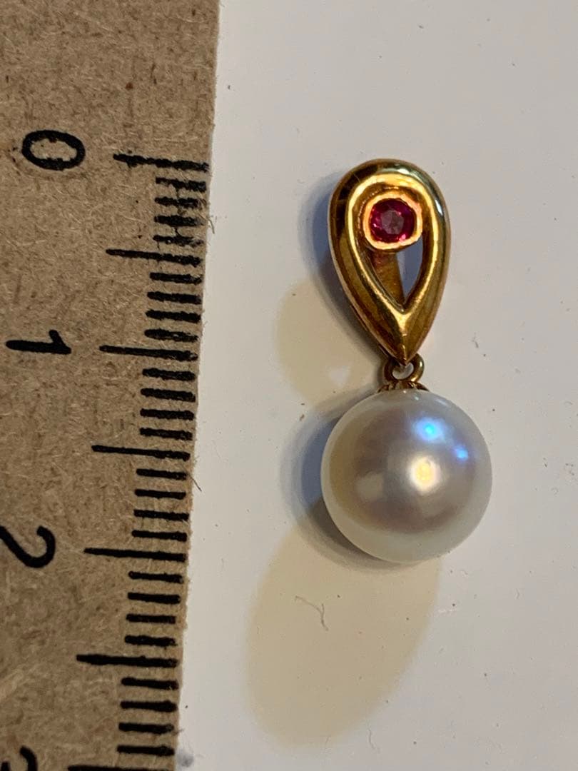 k18真珠ネックレストップ