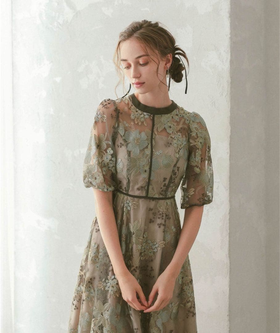 結婚式　オケージョン　ワンピース