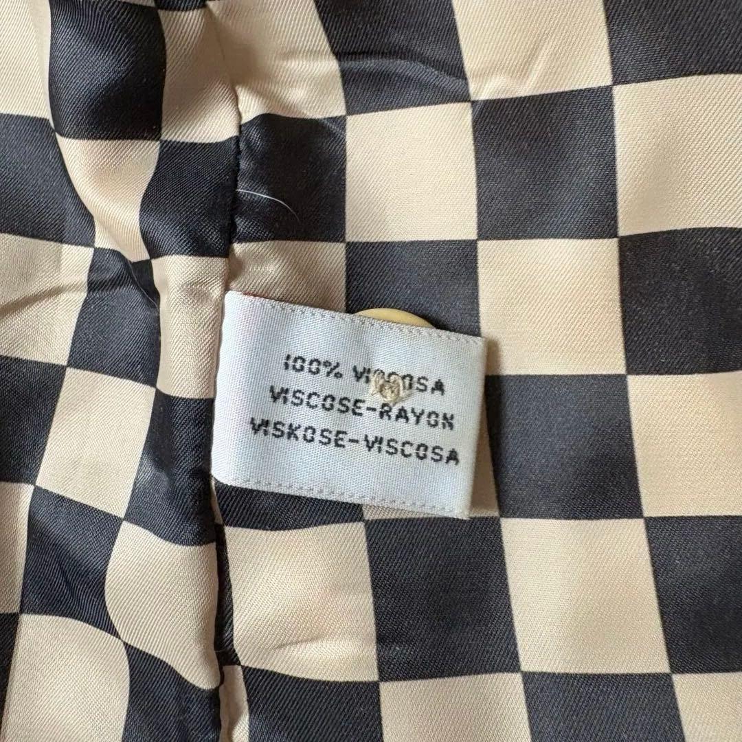 【圧倒的存在感❗️】ルイ・ヴィトン　ダミエ　コート　裏地総柄　L