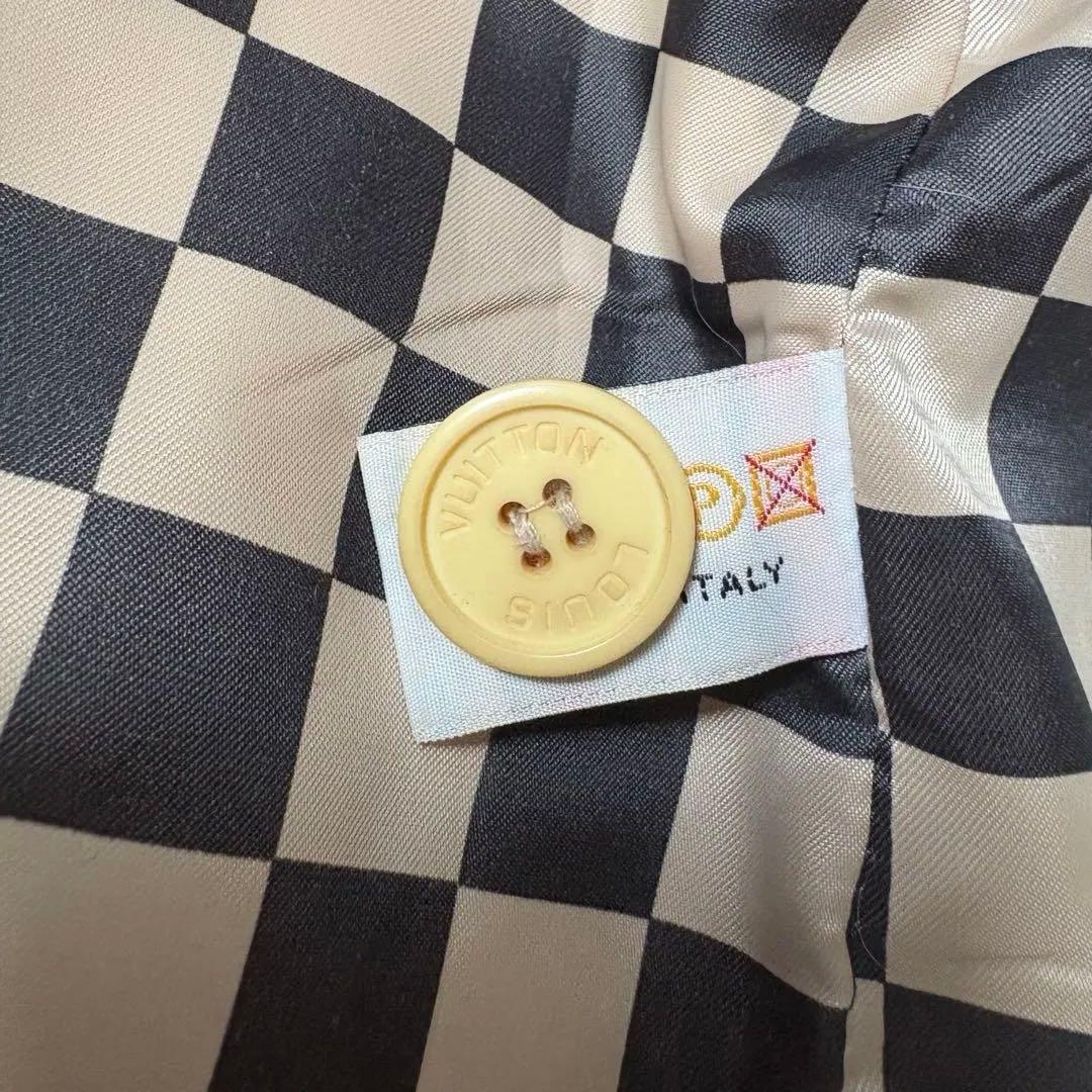 【圧倒的存在感❗️】ルイ・ヴィトン　ダミエ　コート　裏地総柄　L