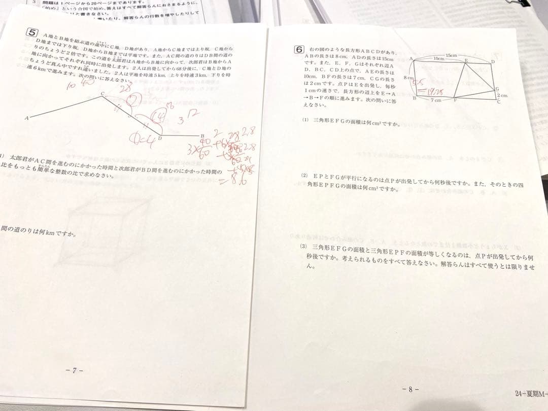 最新版 SAPIX 6年生テスト原本のフルセット2024年度