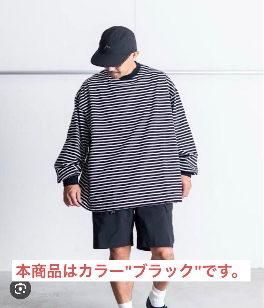 is-ness BALLOON LONG SLEEVE T-SHIR ブラック