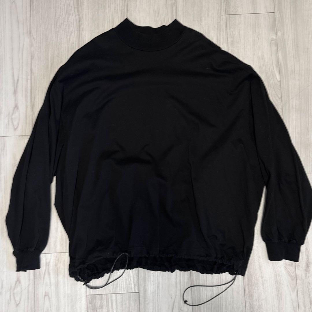 is-ness BALLOON LONG SLEEVE T-SHIR ブラック
