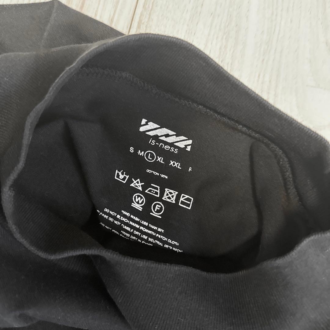 is-ness BALLOON LONG SLEEVE T-SHIR ブラック