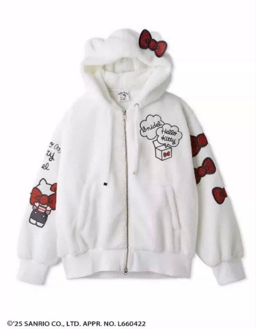 i*n様 スナイデル♡ハローキティ プレミアムパーカー　ホワイト