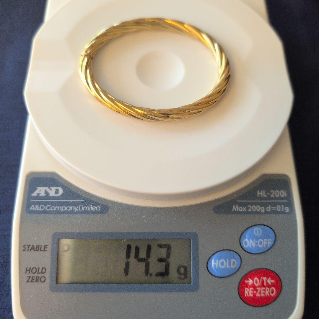 UNOAERREウノアエレ K18 バングル ブレスレット 14.3g