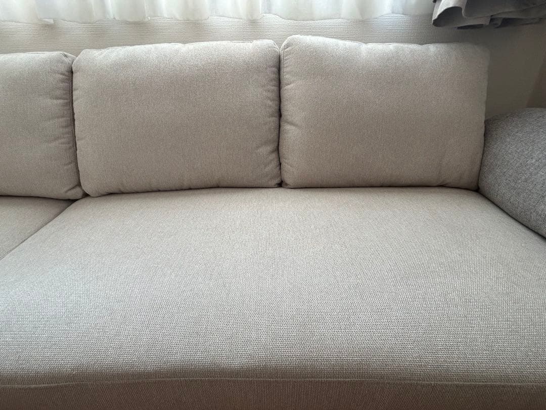 三人掛け　コーナーソファ タンスのゲンCARLO グレー