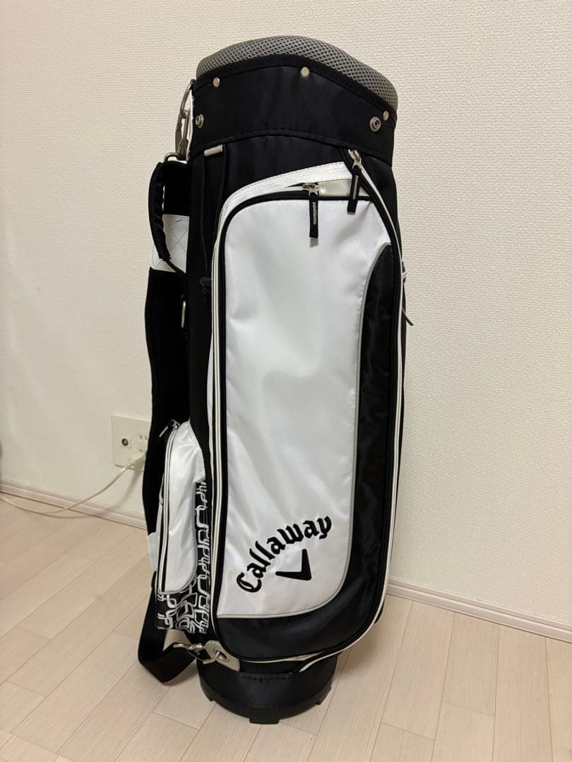 Callaway キャディバッグ 黒/白 5仕切り
