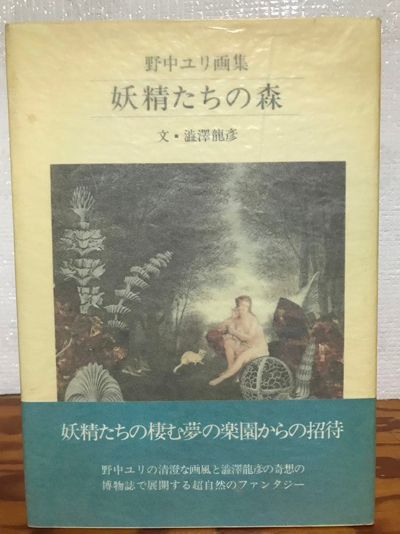 野中ユリ画集　妖精たちの森　澁澤龍彦　野中ユリサイン入り 金井美恵子宛　帯　初版