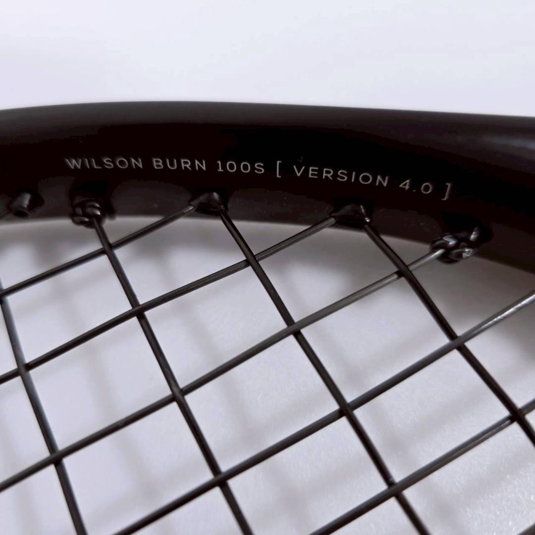 美品★Wilson ウィルソン BURN 100S v4.0 硬式テニスラケット
