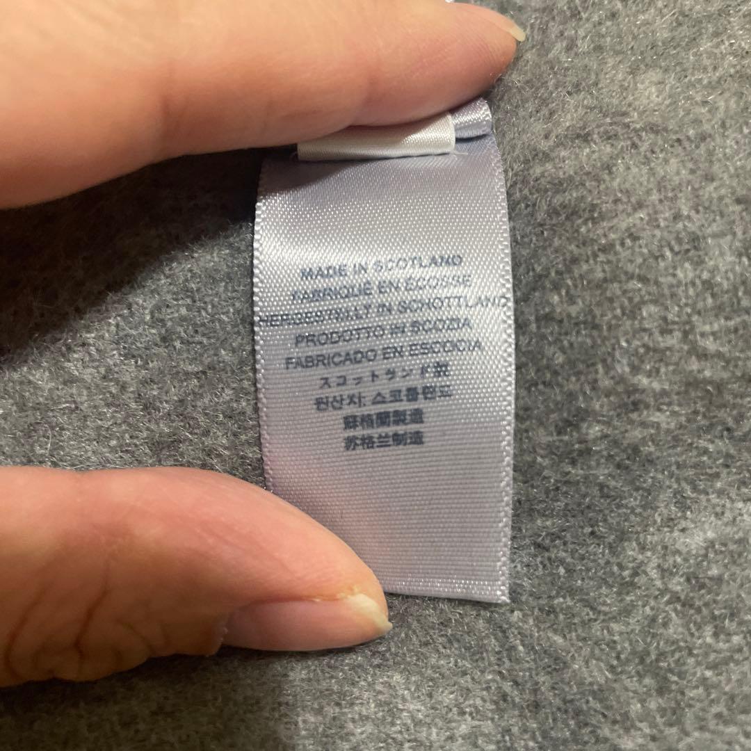 Johnstons of Elgin グレー カシミヤ 100%マフラー